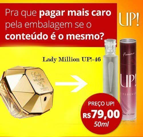 LANÇAMENTO - Lady Million - 50 ml - Feminino - Nº 46